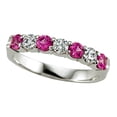 thumbnail image 2 of Karina B� Diamond and Pink Sapphire Band, 2 of 9