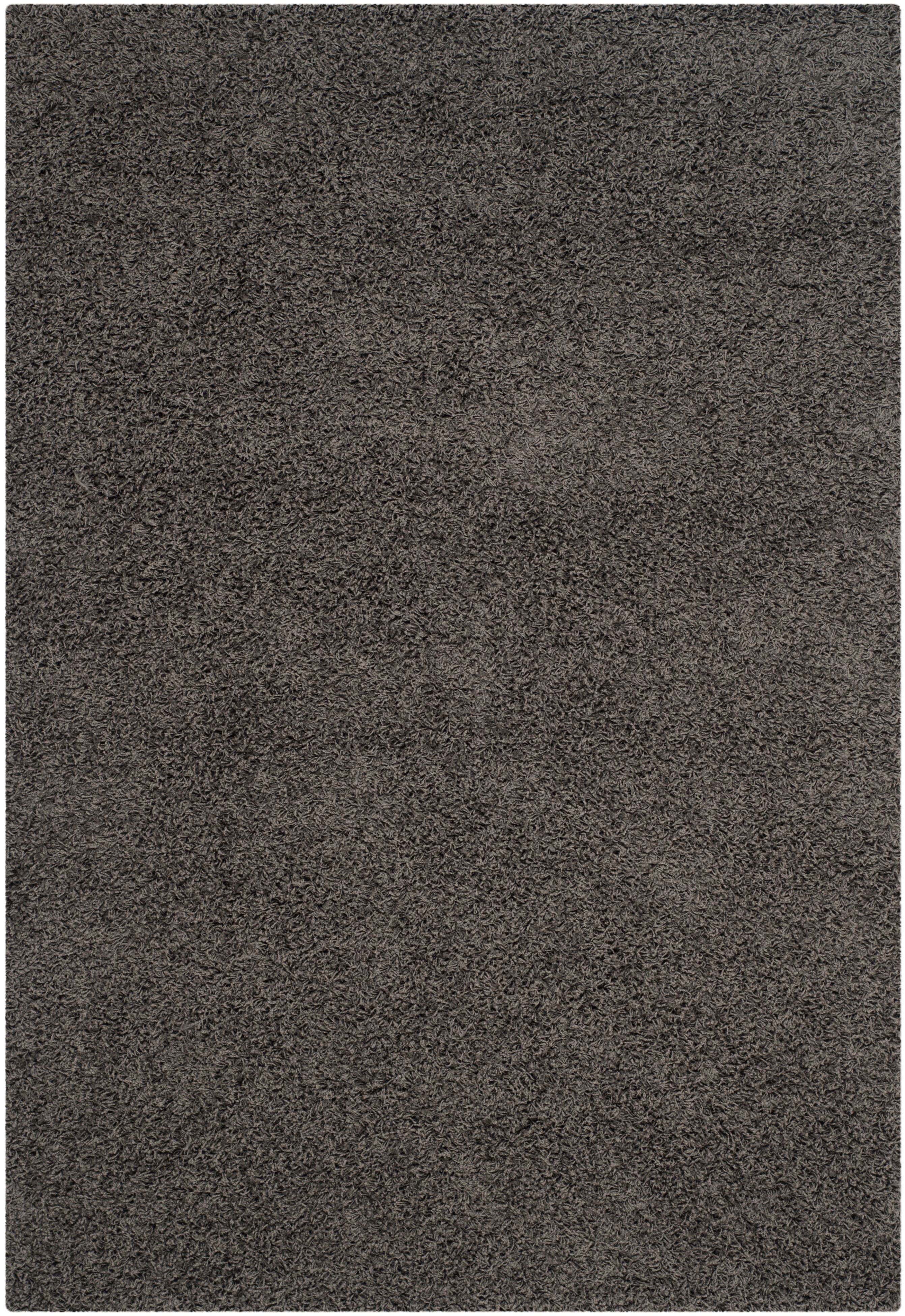 SAFAVIEH Lavena Solid Plush Shag Area Rug, Dark Grey, 10' x 14'