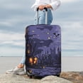 thumbnail image 7 of Gukieu Mystery House Halloween Night Print Suitcase Protective Cover, Elastic Zipper Buckle Suitcase Protective Cover, Suitable for Travel, Business Trip-Medium, 7 of 7