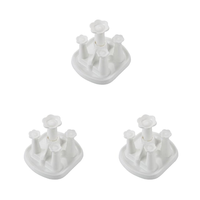 Advancent Estante de almacenamiento de cocina PP, taza, tazas de café, soporte para estante de secado, colgador de drenaje de vidrio de blanco 17*15.5*10 cm 3piezas