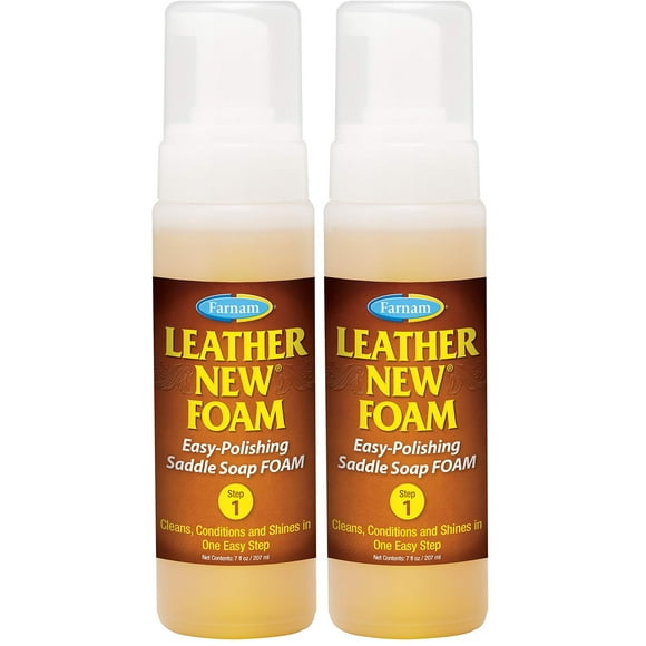 Limpiador de Cuero Farnam Espuma Jabón para Silla 207 ml Paquete de 2