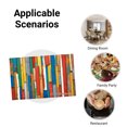 thumbnail image 5 of Joocar Colorful Wooden Plank Design Table Mats Set Of 4 For Home Kitchen Table Decor 12x18 inch, 5 of 5