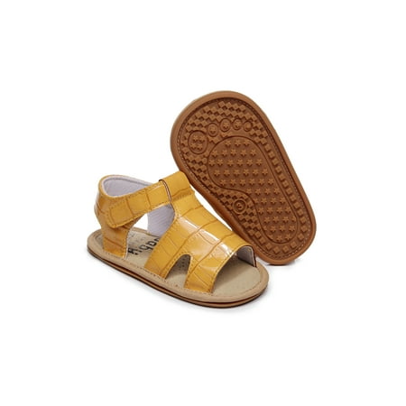 

Kesitin Infant Lightweight Non Slip Flat Heels Flats Newborn Play Casual Beach Shoes Cute Magic Tape Summer Sandals