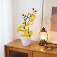 thumbnail image 7 of Artificial Bonsai,Plum Blossom Potted Plant with Realistic Petals,Weighted Stable Pot Plastic Bonsai,Low-Maintenance Decor for Home Office Desk Shelf Use(Yellow), 7 of 7
