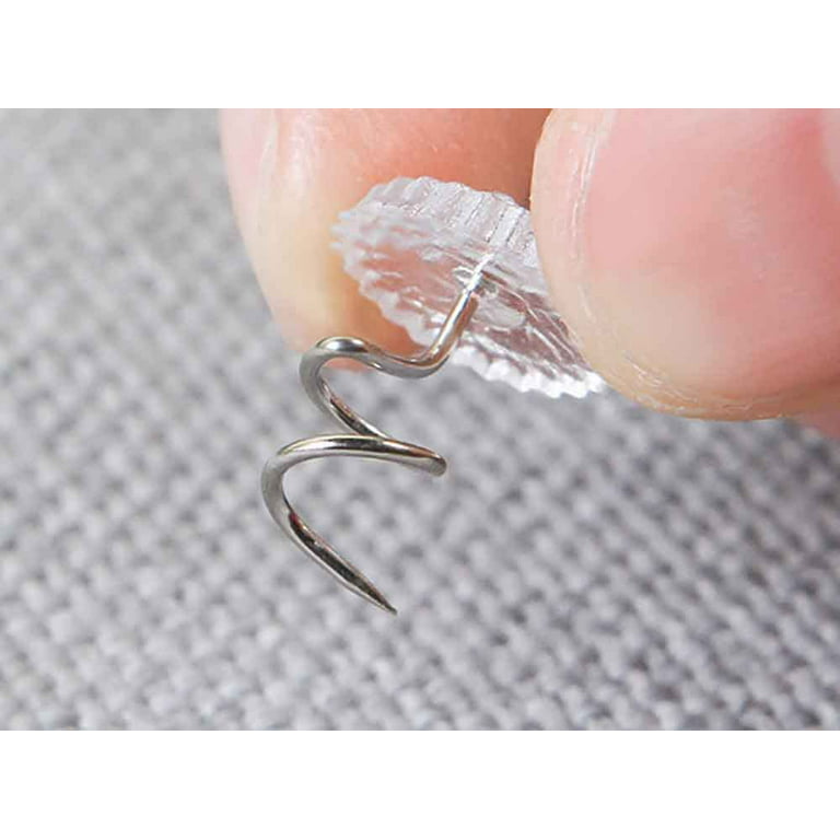 Upholstery Twist Pins Clear Heads Bed Skirt Pin for Hold Slipcovers and  Bedskirts Decoration (20 Pieces,Super Hard) 
