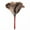 Red, variant on Ostrich feather, shoehorn feather duster, anti-static wooden handle