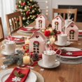 thumbnail image 4 of 12 Pack Large Enchanted Christmas Wonderland Cottage Gift Boxes, House Shaped Christmas Boxes with Handle, Gift Bag Xmas Paper Candy Packaging Box, 4 of 5