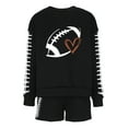thumbnail image 4 of Puntoco Conjunto de pantalones cortos deportivos con estampado de corazón de fútbol informal para mujer, nueva moda, liquidación Puntoco Puntoco-3774, 4 of 4