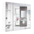 thumbnail image 3 of Homfa Medicine Cabinet with Mirror for Bathroom, 3 Door Wall Mounted Storage Mirror Cabinet with Adjustable Shelves White, 3 of 9