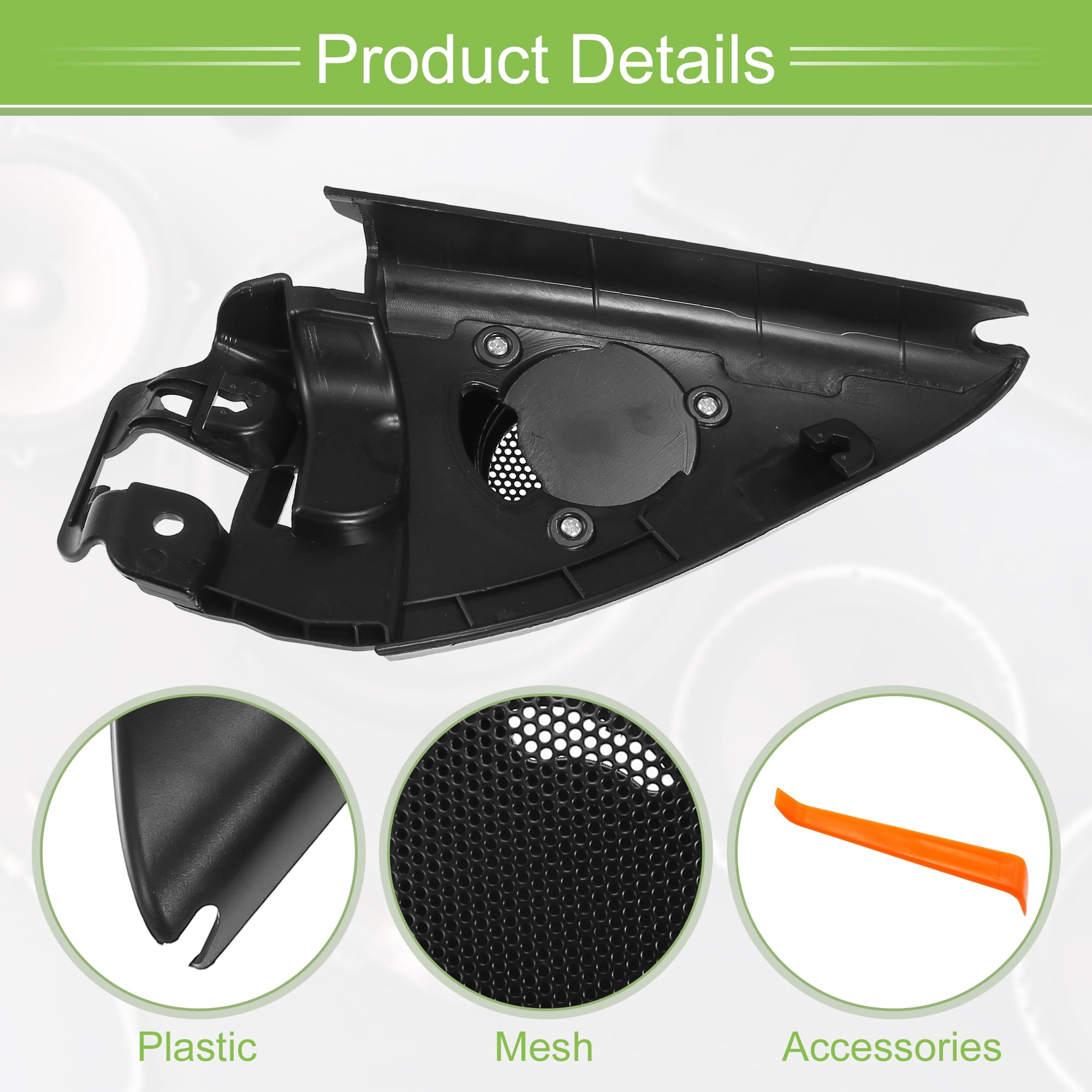 Unique Bargains Car Door Speaker Window A Pillar Cover Trim for Volkswagen Jetta 2013