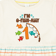 thumbnail image 4 of Inktastic I'm O-fish-ally One Fishing Birthday Girls Baby Dress, 4 of 5