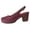 Red, variant on NOKIO Women's V𝗂ntage Chun𝗄𝗒 Sandals Adjustable Slingback S𝗅ip On Slippers Hollow Summer Outdoor Ladies Shoes Closed Toe Breathable Sandalias de Mujer