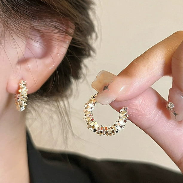Pendientes de mujer con diseño que expresa sentimiento y temperamento, pendientes de plata 925 con broche, ideales como regalo.