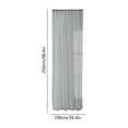 thumbnail image 3 of Vacemry Outdoor Sheer Curtains Waterproof Resistant Light Filtering Privacy Voile Curtains Rod Pocket, Faux Linen Fabric Curtain Panels, Fade Resistant Window Drapes For Patio Porch Gazebo Pergola, 3 of 6