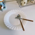 thumbnail image 4 of Simple White Dining Plate Ceramic Home Dining Plate Dessert Plate Salad Plate Restaurant Cafe Flat Plate Shallow Plate Deep Plate Disc, 4 of 6