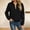 Black, variant on Women's Lightweight Zip Up Bomber Jacket Fall 2026 Casual Soft Textured Fabric Top Ribbed Collar Full Zipper Elastic Cuffs Daily Wear for Women Pink XL