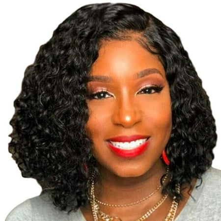 Hair Net Full Wig Bob Wave Black Natural Looking Wigs for African Style Curly Hair Wigs Black Color Comfortable | Walmart Canada Hair Net Full Wig Bob Wave Black Natural Looking Wigs for African Style Curly Hair Wigs Black Color Comfortable | Walmart Canada