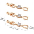 thumbnail image 4 of Necklace Bracelet Extenders, 3Pcs Rose Gold Plated Crystal Rhinestone Foldover Extension Clasp Set for Women, 4 of 6