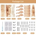thumbnail image 4 of 2 In 1 Stable Folding Table Gift Outdoor Picnic Wood Storage Basket, 4 of 5
