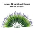 thumbnail image 4 of Plantas artificiales Ivydale Monkey Grass, 10 unidades, color morado, para exteriores, 4 of 7