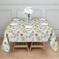 thumbnail image 3 of Pioneer Flower Floral Print Pattern Square Tablecloth, Waterproof Wipeable Spillproof Washable Table Cover for Home Kitchen Party Decor, 42"x42", 3 of 6