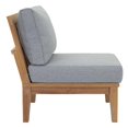 thumbnail image 6 of Modern Contemporary Urban Outdoor Patio Balcony Garden Furniture Lounge Sofa and Chair and Coffee Table Set, Wood, Grey Gray Natural, 6 of 12
