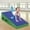 Light Blue, variant on Gymnastics Mat 48x24 Inch Folding Incline Gymnastics Mat with Handle for ' Indoor/Outdoor Exercise, Tumbling, Skill , Gym Exercise, Cheese Mat, Gymnastics Wedge