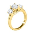 thumbnail image 2 of Aonejewelry 1/2 Ct. Three Stone Diamond Engagement Ring Crafted In 14k Solid Yellow & White Gold, 2 of 4