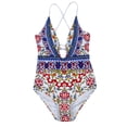 thumbnail image 6 of Viikei Bikini Set Swimwear for Women Summer Plus Size 1 Piece Fashion Printed Strappy Bikini Beachwear Swimsuit, 6 of 9