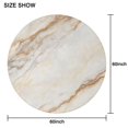 thumbnail image 6 of White Gold Marble Pattern Round Tablecloth 60"x60",Wrinkle Wipeable Table Cloth for Kitchen Dining Room Picnic Patio Party, 6 of 6