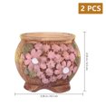 thumbnail image 2 of OUNONA  2 Pcs Hand-painted Plain Pottery Flower Plant Pots Indoor Plants, 2 of 8