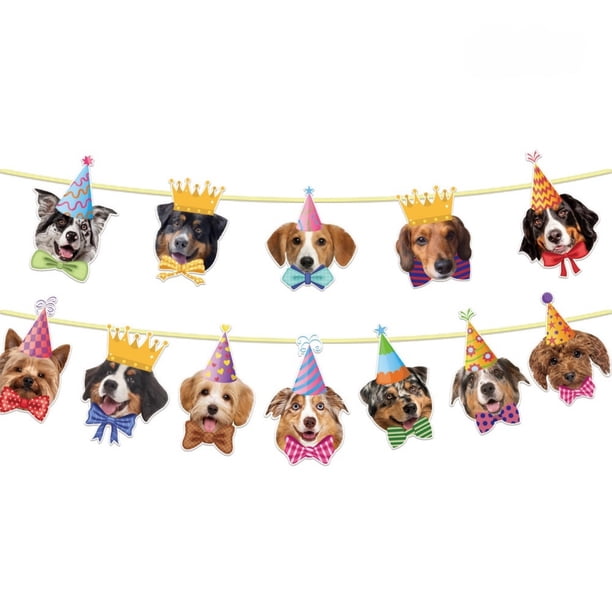Banderines De Cumpleaños Para Perros, Decoraciones Para Fiestas, Artículos Universales, Banderas De Papel, Banderines Y Accesorios, Celebración Festiva