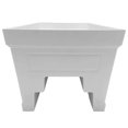 thumbnail image 4 of Classic Home & Garden 7.95 in. H X 10.3 in. W X 23.97 in. D Plastic Montauk Deck Rail Planter White, 4 of 4