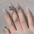 thumbnail image 2 of Women Star Nail Art Chain Fashion Nail Art Rhinestones Nail Art Decorations, 2 of 5