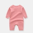 thumbnail image 2 of aidice Toddler Baby Clothes Unisex Comfy Cotton Onesie Solid Color Infant Long Sleeve Newborn Clothes, 2 of 3