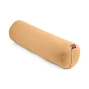 Yoga Bolster - Long Cylindrical Round Cotton Filled - Yogavni (Beige)
