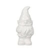 Better Homes & Gardens White Garden Gnome Outdoor Resin Statuary, 12.5"