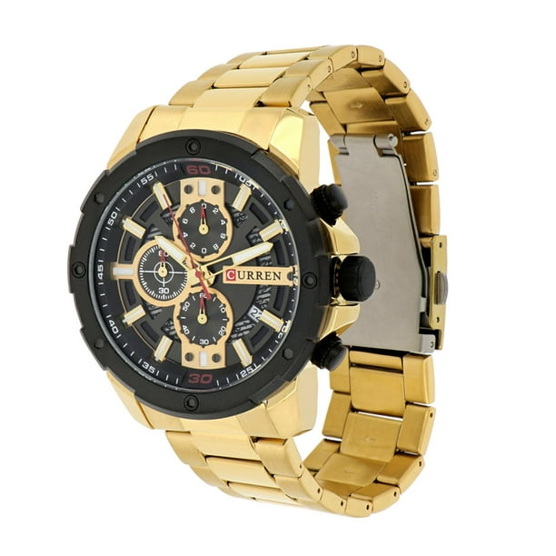 Reloj Curren KREC6718 dorado Hombre Cuarzo Walmart en línea