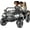 Black, variant on SaveJoy 24V 4 Seater Ride on Toys, Powered Ride on Cars w/ Four Wheels Spring Suspension, Electric Car with Parent Remote Control for Kids Ages 4-8 Gifts, Pink