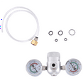 Whipped Cream Pressure Regulator Valve with Hose Line and Adapter for