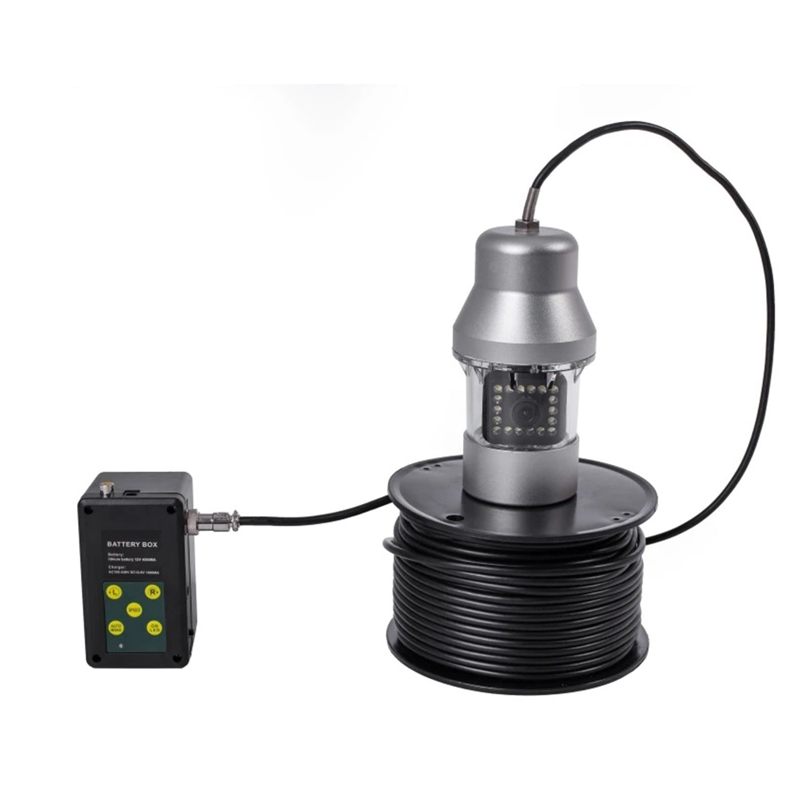 100m 7"LCD Fish Finder Underwater Camera 360 Degree Underwater Rotating Fishing Camera Kit ,High Accuracy Identification
