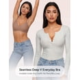 thumbnail image 5 of LUCKMEEY Women Deep V Plunge Seamless Wireless Support Convertible Bralette, 5 of 6