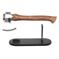 thumbnail image 2 of 1PC Mini Forged Hatchet, Wood Handle Tomahawk with Display Stand, for Camping, Firefighting, Decor - Compact Axe with Sturdy Rack, Multi - Scene Use for Outdoor, Home Display, 2 of 9