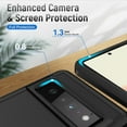 thumbnail image 3 of Google Pixel 6 Pro Case, Heavy-Duty Shockproof Military-Grade TPU+PC 2-Layer Protection for 6.67" Screen, Wireless Charging Support, Black, 3 of 14
