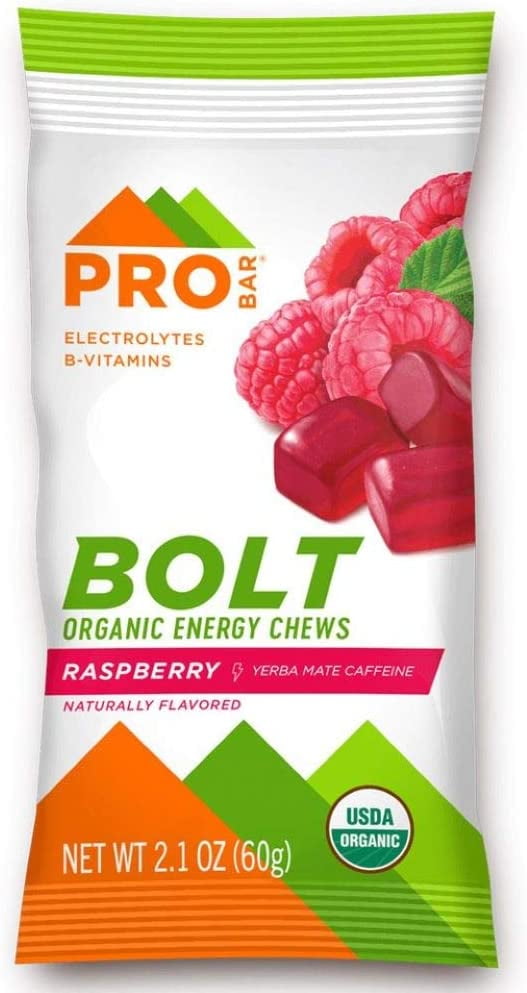 PROBAR Bolt Organic Energy Chews, Raspberry, NonGMO, GlutenFree