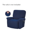 thumbnail image 1 of Longjian Housse de Fauteuil Inclinable Extensible Tout Compris Housse de Canapé Imperméable Unie Bleu Marine, 1 of 6