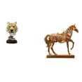 thumbnail image 1 of Escultura de mesa,Escultura de cabeza de tigre Estatua moderna de sobremesa,Figura de cabeza de animal para decoración de escritorio de resina.,Estatuas de caballos,Estatuas de caballos Figura, 1 of 8