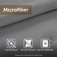 thumbnail image 3 of Microfiber Sheet Set Comfort Classics, Full, Gray, 3 of 7