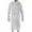 Light Gray, variant on QHFBli Men's Fuzzy Bath Robe, Plush Long Zip Front Flannel Bathrobe Loungewear Soft Warm Cozy Spa Shower Robe for Winter