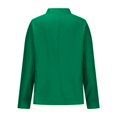 thumbnail image 5 of Womens Dressy Casual Shirts Long Sleeve V Neck Blouses Loose Fit Work Office Outfit Solid Color Fall Clothes (M, Green), 5 of 6